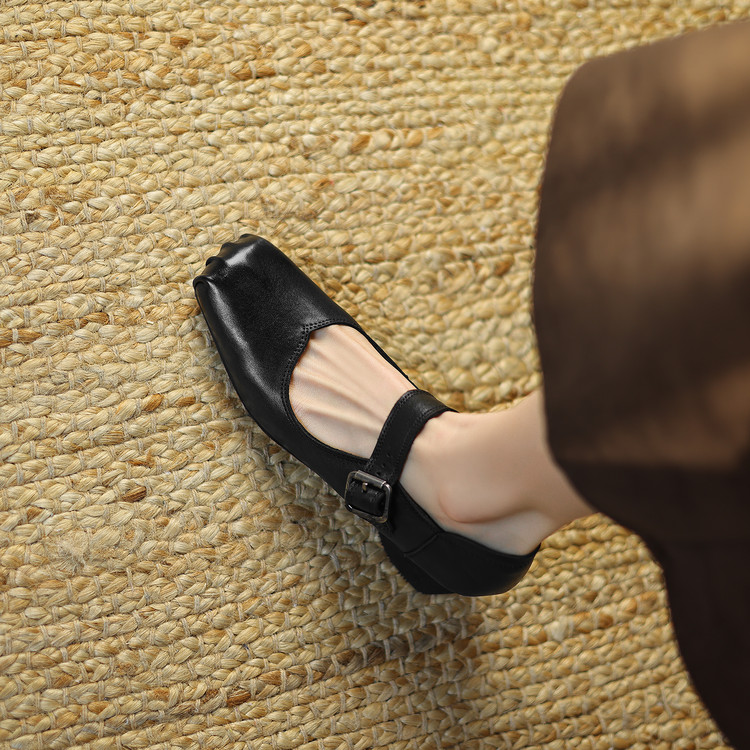 womens-high-heel-chunky-round-toe-pumps-in-brown-or-black_4 Women's High Heel Chunky Round Toe Pumps in Brown or Black